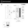 Фото встраиваемый термостатический смеситель для душа whitecross y y1238gl, цвет: золото