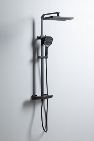 Фото душевая стойка allen brau infinity 5.21030-31 черный матовый