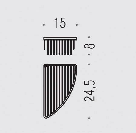 Фото полка-сетка подвесная colombo design complementi b9610