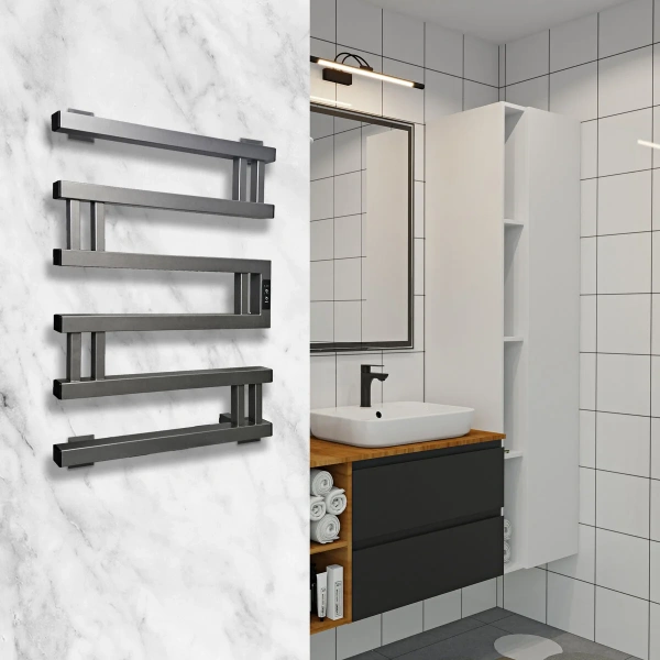 Фото электрический полотенцесушитель indigo muza 60/50 dgm60-50gfmrt