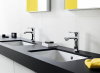 Фото смеситель для раковины hansgrohe metris 31080000