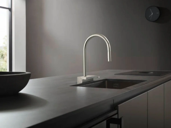 Фото смеситель для кухонной мойки hansgrohe aquno select 73837800