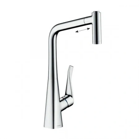Фото смеситель для кухонной мойки hansgrohe metris 73801000