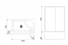 Фото душевое ограждение royal bath bp rb8100bp-t-ch-r 100x80 см