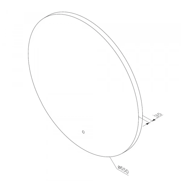 Фото зеркало с led подсветкой am.pm x-joy  65 см m85mox40651s
