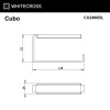 Фото держатель для туалетной бумаги whitecross cubo cu2460bl, цвет: черный