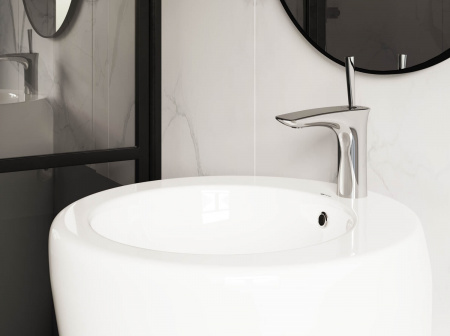 Фото раковина напольная ceramicanova 850 55 см, цвет: белый cn1807