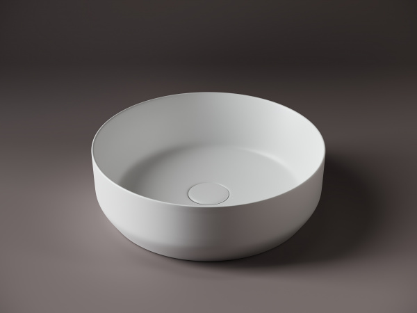 Фото раковина накладная ceramicanova element 39 см, цвет: белый cn6022mw