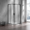 Фото душевое ограждение  azario milton  100x100 см az-nd2142 1000 black