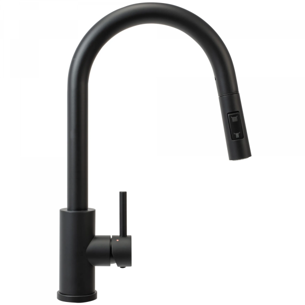 Фото смеситель для кухни rea fresh black mat rea-b9147