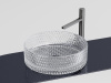 Фото раковина накладная ceramicanova cristal 36 см, цвет: прозрачный cn6062