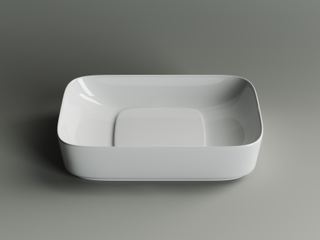 Фото раковина накладная ceramicanova element 60 см, цвет: белый cn5021