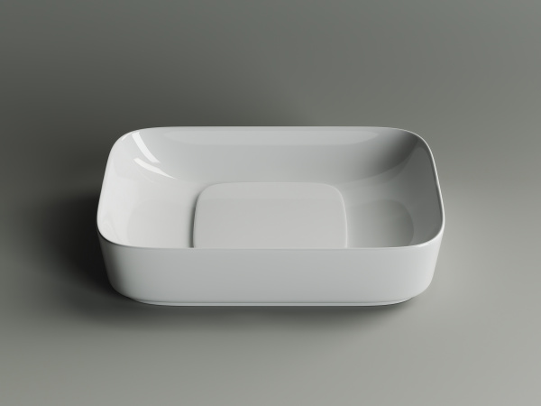 Фото раковина накладная ceramicanova element 60 см, цвет: белый cn5021