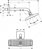 Фото верхний душ с держателем hansgrohe raindance e 240 air 1jet  27370000