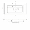 Фото раковина мебельная taliente modul 80 см 4627173210430