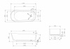 Фото ванна из полиэфирной смолы abber kristall 170x80 см at9706opal коричневая