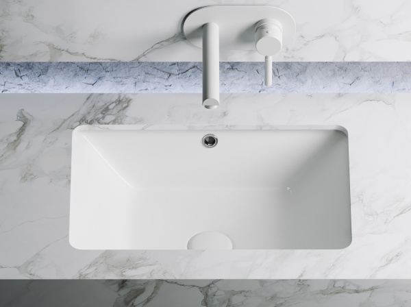 Фото раковина встраиваемая ceramicanova element 55 см, цвет: белый cn6045