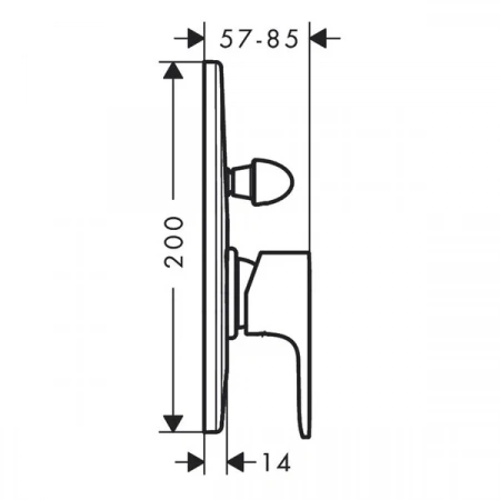 Фото смеситель для ванны hansgrohe rebris 72459670s