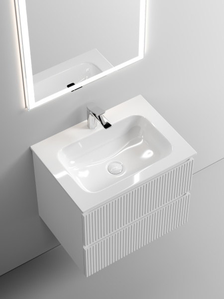 Фото тумба под раковину sancos snob t 60 см, цвет: bianco snt60w