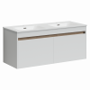 Тумба под раковину Sancos Smart 120 см, цвет: белый SM120-2W