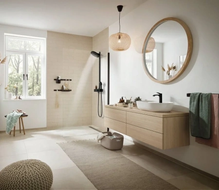 Фото душевая стойка hansgrohe pulsify 24240670
