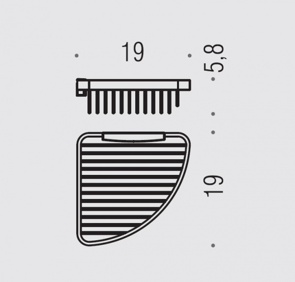 Фото полка-сетка подвесная colombo design complementi b9649