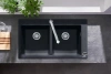 Фото смеситель для кухонной мойки hansgrohe metris select 73804000_vstvo