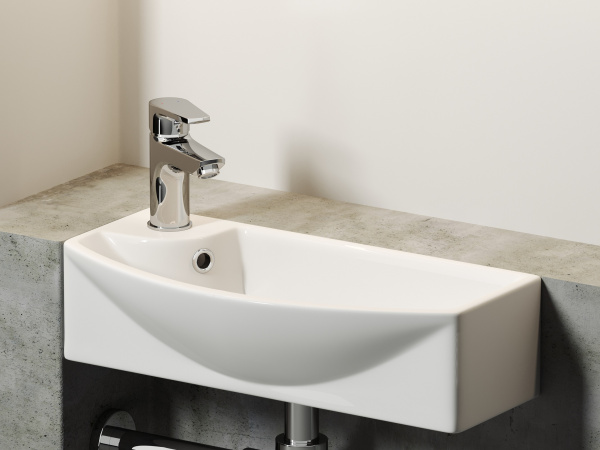 Фото раковина подвесная ceramicanova element 45.5 см, цвет: белый cn6038r