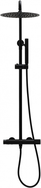 Фото душевая стойка allen brau liberty 5.33007-31 черный матовый