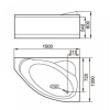 Фото акриловая ванна gemy g9009 b l 150x100 см