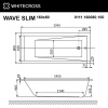 Фото акриловая ванна whitecross wave 160x80 см nano 0111.160080.100.nano.gl