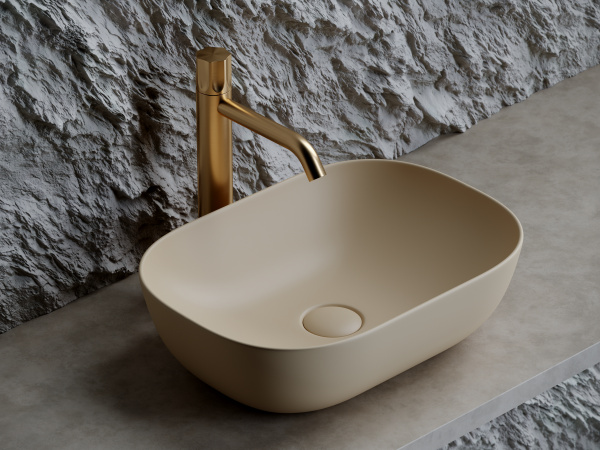 Фото раковина накладная ceramicanova element 45.5 см, цвет: капучино cn6009mc