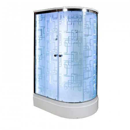 Фото душевая кабина dto 120x80 см em2712lled+gm с гидромассажем