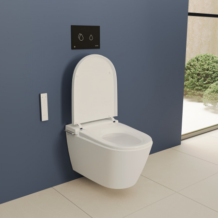 Фото умный подвесной унитаз vitra v-care 7777b403-6399