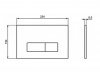 Фото клавиша смыва ideal standard oleas m2 r0121ac