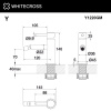 Фото смеситель для биде whitecross y y1220gm, цвет: оружейная сталь