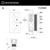 Фото термостатический смеситель для душа whitecross y y1238gm, цвет: оружейная сталь
