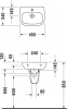 Фото раковина подвесная duravit d-code 45 см 07054500002
