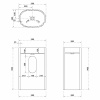 Фото раковина напольная abber stein 58 см as2551-h