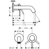 Фото смеситель для раковины hansgrohe tecturis s 73350670