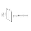 Фото душевая дверь vincea extra 90 см vdp-1e8090cl