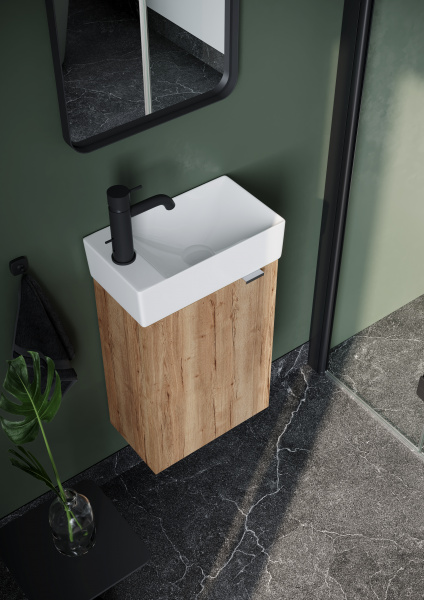 Фото тумба под раковину sancos mini 35 см, цвет: дуб галифакс натуральный mn35egl
