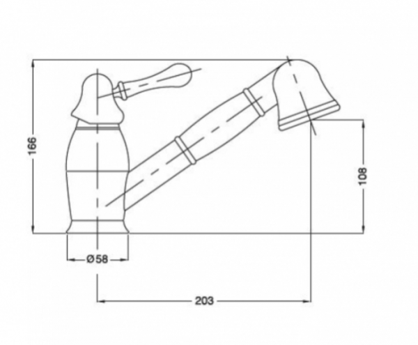 Фото смеситель для кухни migliore queen, цвет: медь ml.cuc-484.ra