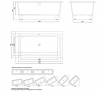 Фото ванна из искусственного камня esse samar 160x90 см