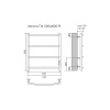 Фото электрический полотенцесушитель azario verona 50x60 см цвет: белый az04856w