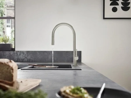Фото смеситель для кухонной мойки hansgrohe talis classic 72800800