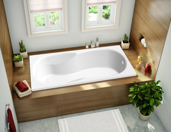 Фото акриловая ванна c-bath vesta 170x70 см cbq005005