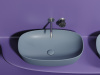 Фото раковина накладная ceramicanova element 60 см, цвет: серый cn6049mhl
