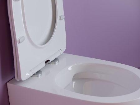 Фото унитаз подвесной, безободковый ceramicanova uno cn11001