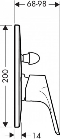 Фото смеситель для ванны hansgrohe focus 31947000